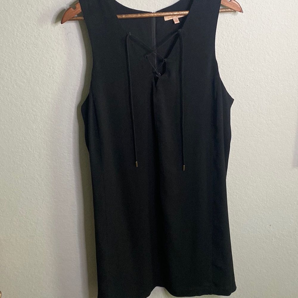 Gibson Latimer Black LBD Sleeveless Shift dress Women’s Plus Size 1X
